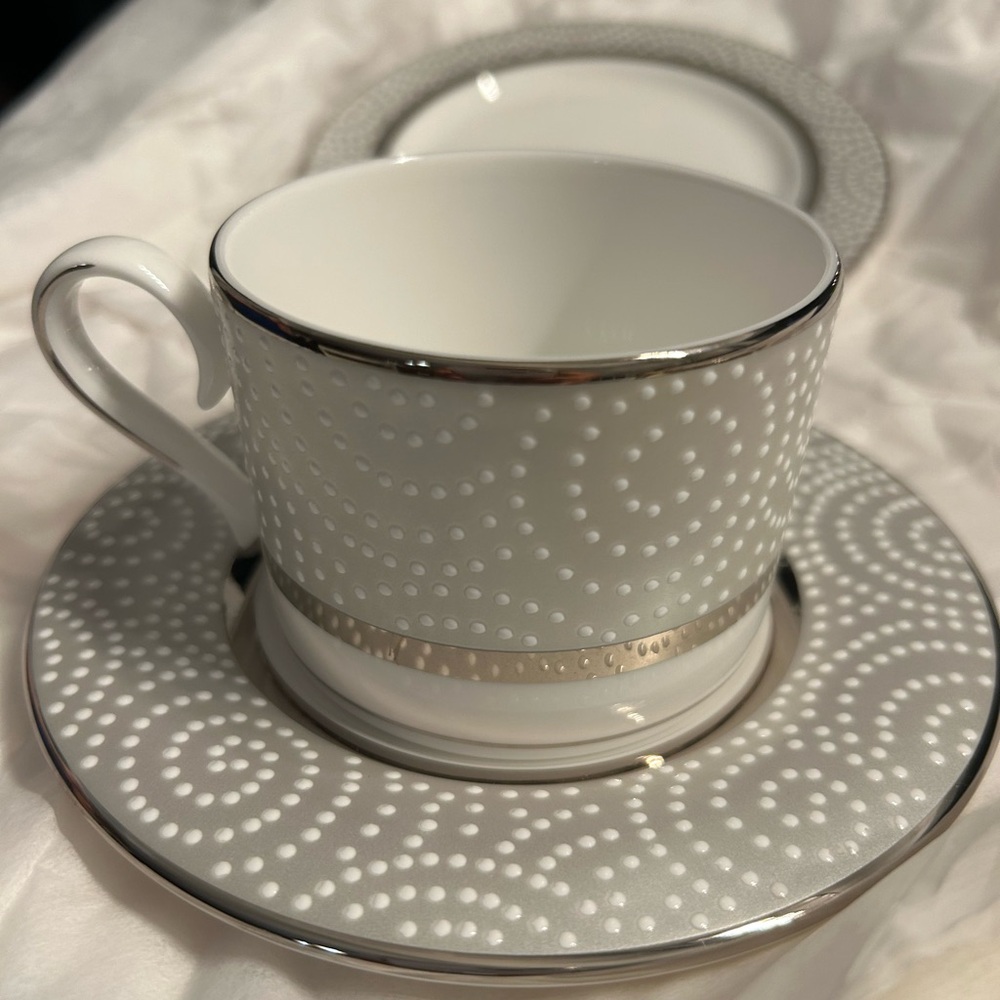 Lenox Pearl Beads China. 5 piece set. (3 sets avail. Sold separately..  130ea